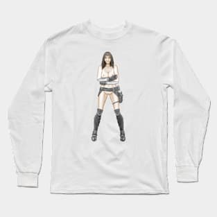 Cyberpunk Girl - NSFW 1 Long Sleeve T-Shirt